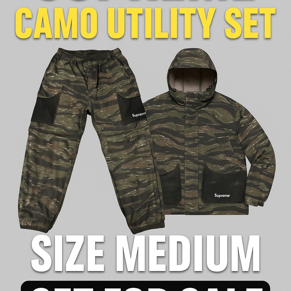 Supreme Camouflage Utility Set with Black Details